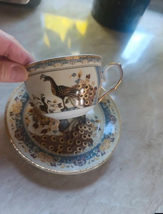 Filiżanka z talerzykiem – Fine Porcelain Japan, 24K Gold, 250 ml