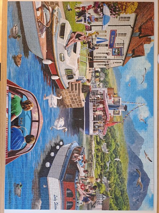 Puzzle Falcon de luxe "A DAY ON THE RIVER" 1000el.