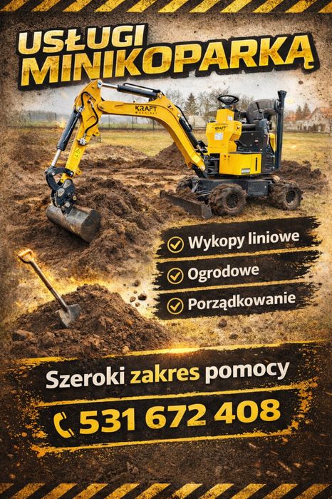 Usługi minikoparką - różne