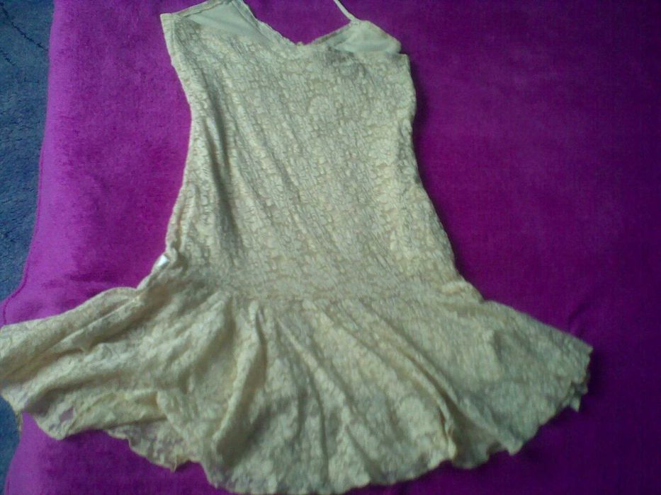 Сарафан для девушки Seven бежевый ажурный на подкладке пр-ва США