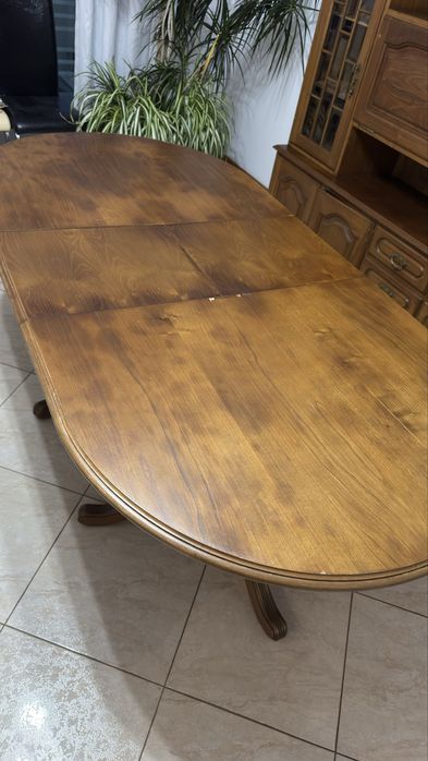 Mesa Maderia extensivel c/ 6 cadeiras