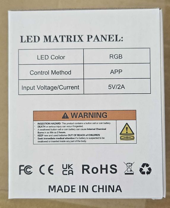 Panel Led Matrix 16x64