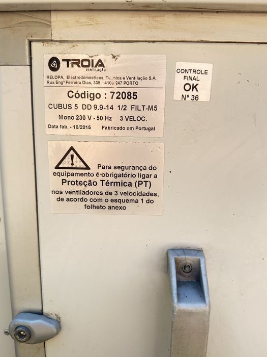 Extrator de Fumos Caixa de Ventilação a partir de 250€ cada