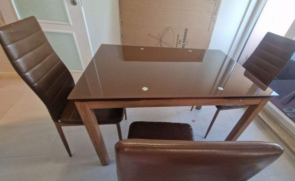 Mesa de jantar 110-170×70cm
