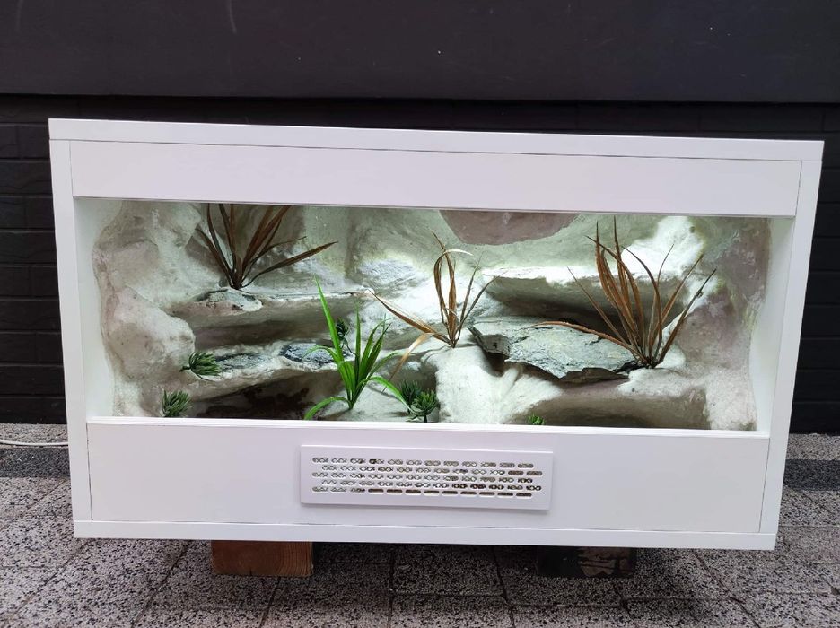 Terrarium 60x40x40 z płyty meblowej gekon jaszczurka KOŚCIAN