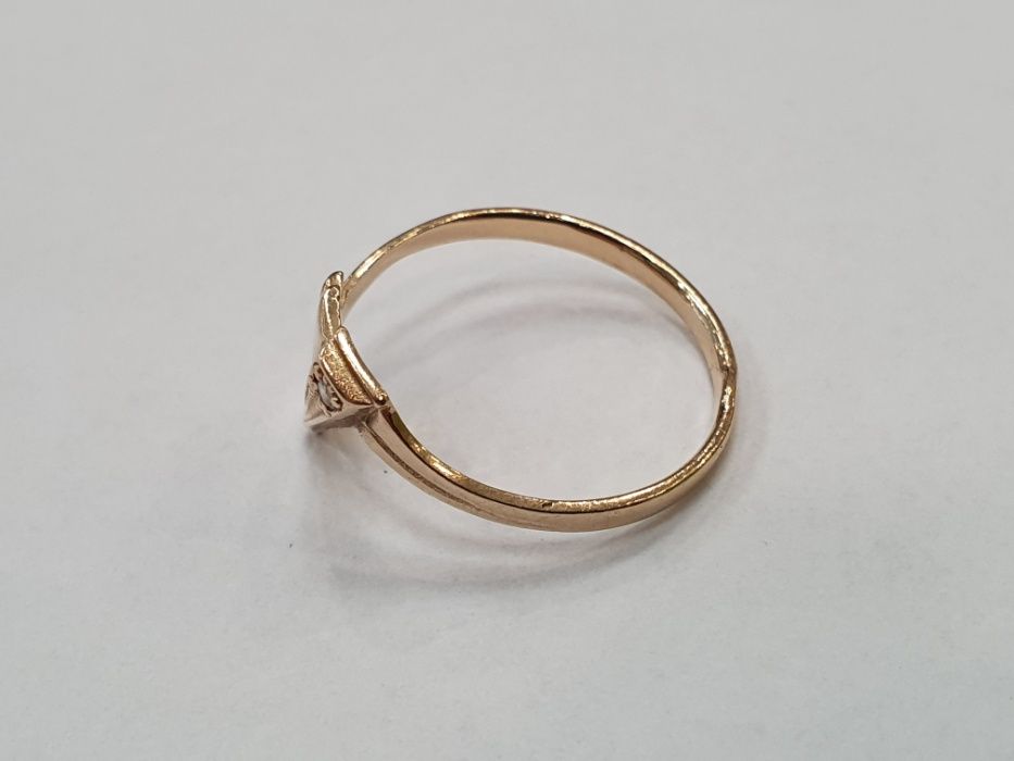II poł. XX wieku! Złoty pierścionek/ 583/ 2.11 gram/ R19