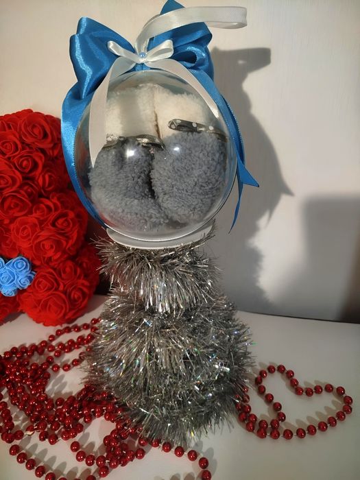 Новогодние ёлочные ПОДАРКИ: фотошар , шар сюрприз,именные,детские шары