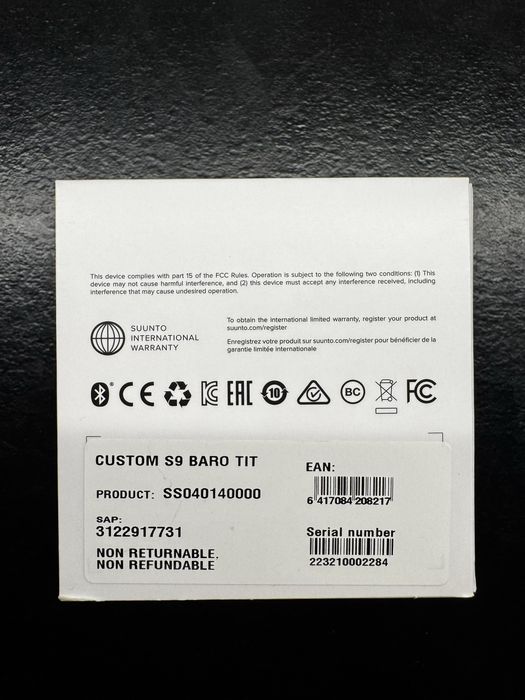 Suunto 9 Baro Titanium