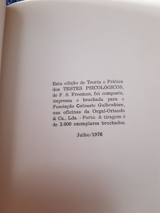 Teoria e Prática dos TESTES PSICOLÓGICOS