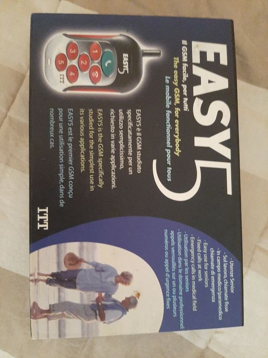 Telemóvel Easy5 GMS+Bateria+Carregador+Auscultadores
