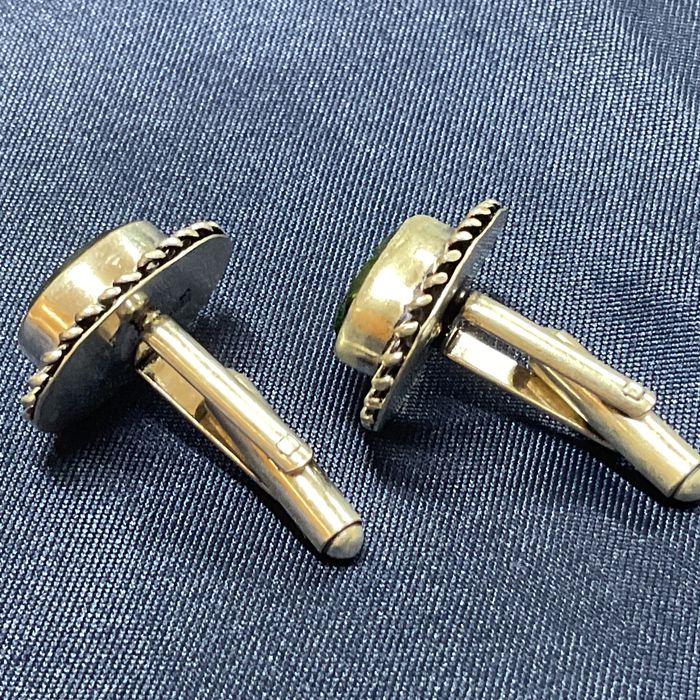 Botões de punho prata 925