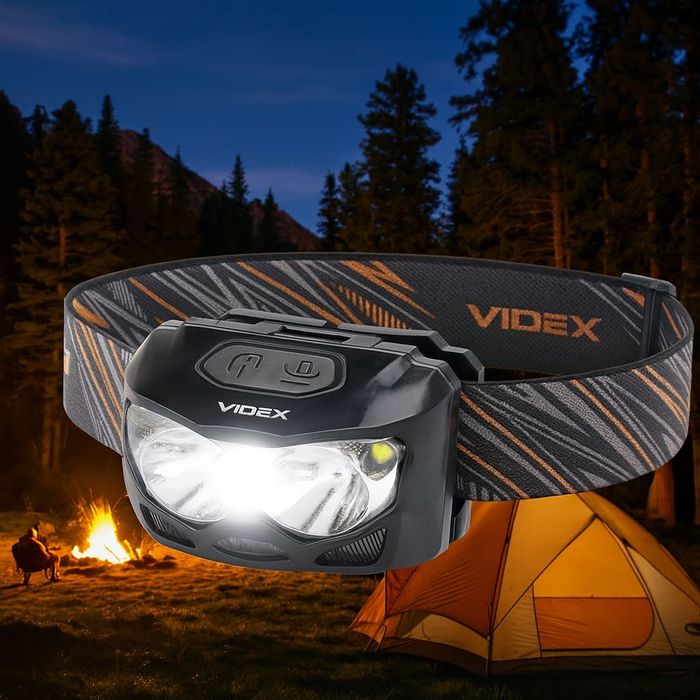 Latarka Wojskowa Czołowa Videx Czołówka Mocna Led Czujnik Ruchu 500lm