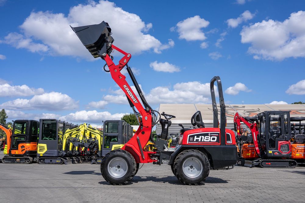 Ładowarka kołowa silnik KUBOTA udźwig 800kg H180 łyżka widły transport