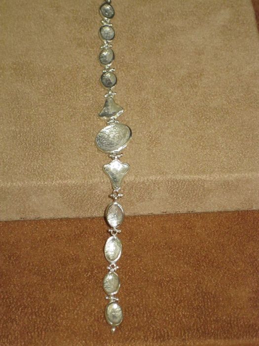 Pulseira Prata Maciça de Lei 925`/.. C/Contraste