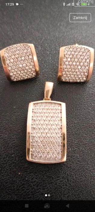 Komplet biżuterii złotej