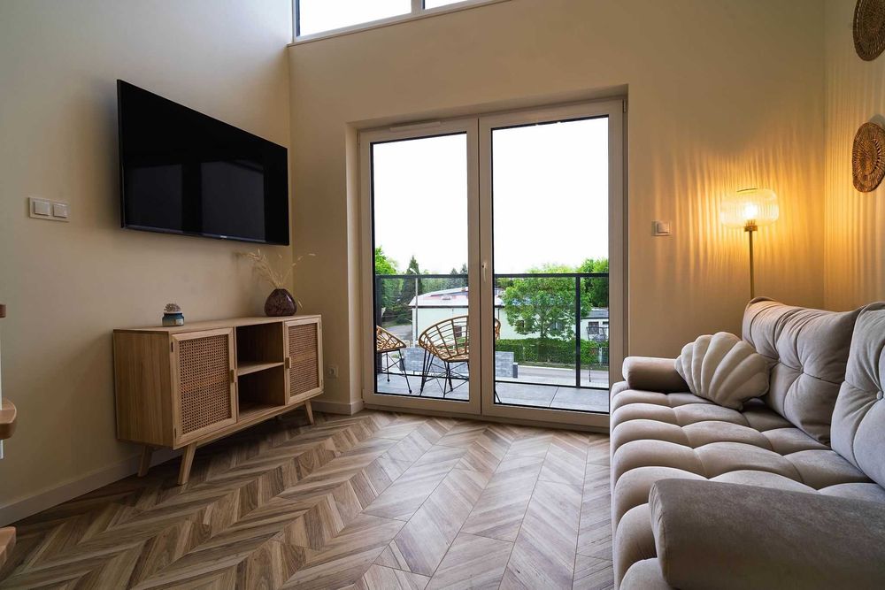 Apartament Soft Shell z antresolą West Łeba Morze Apartamentów wynajem