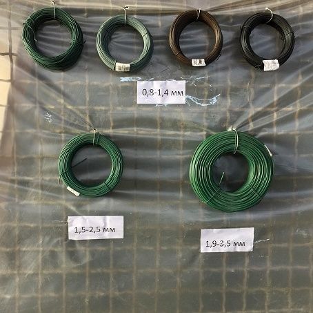 Дріт (проволока) металевий в ПВХ покритті