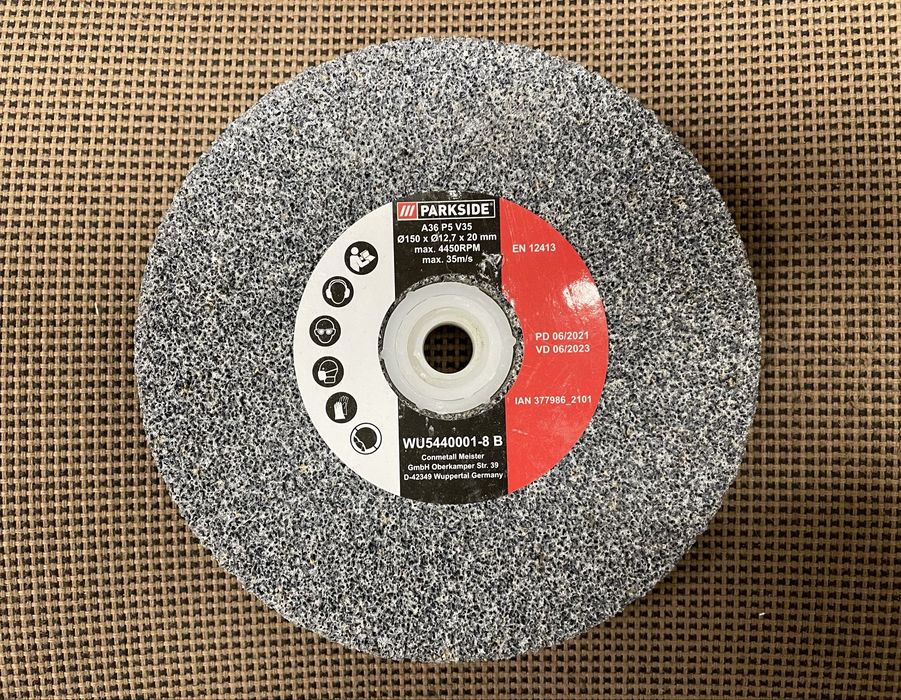 Круг точильный по металлу для станка 150х31,75мм (зерно 36) PARKSIDE