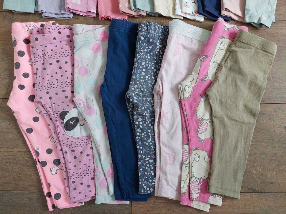14x spodenki legginsy dziewczęce r. 86