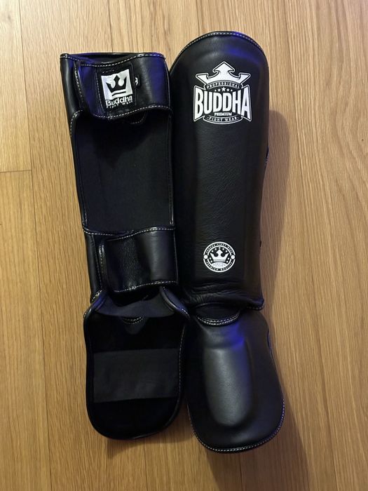 Caneleiras (M) e luvas boxe (M)