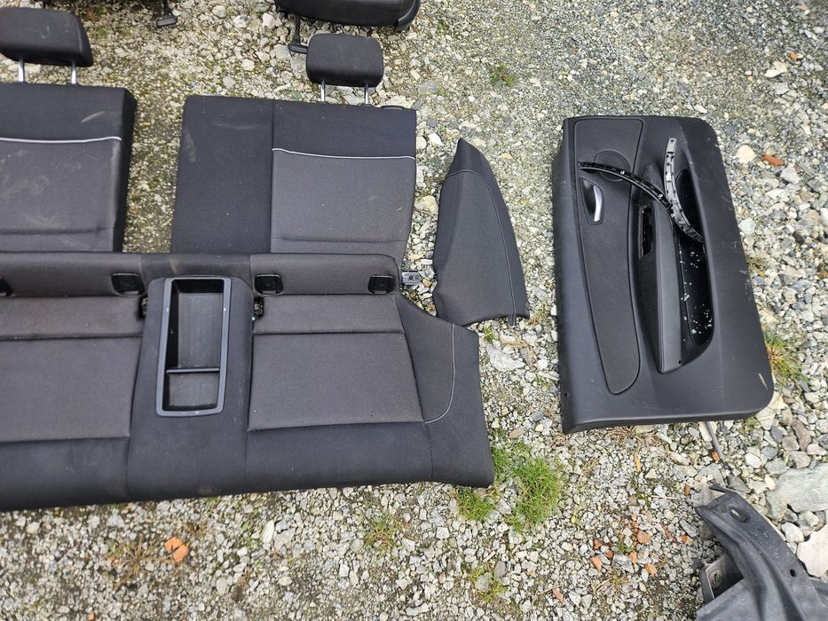 Fotele kanapa Bmw 1 E81 E82 podgrzewane KOMPLET boczki tapicerka salon