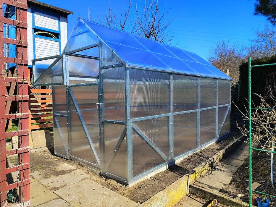 Szklarnia Domek Smart 2x3 2x5 2x7 m Poliwęglan Profile Stalowe Ocynk