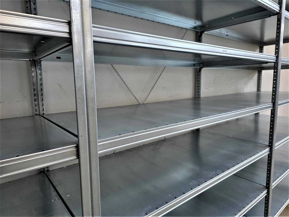 Regał Metalowy 62x220x400cm Półka Magazynowy Ocynk Garaż Piwnica Warsztat