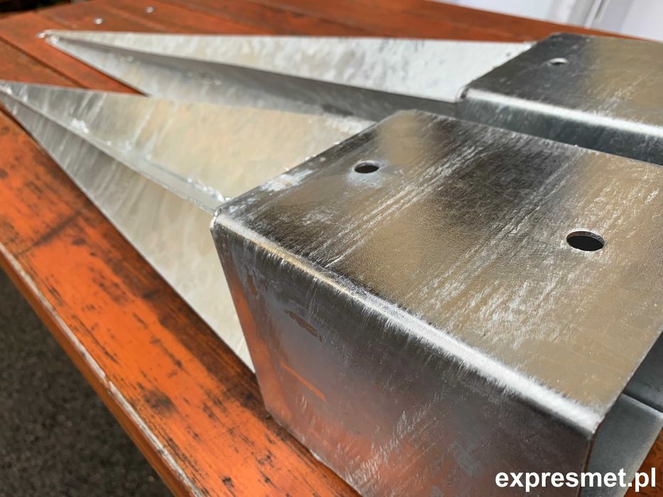 Solidna ocynkowana kotwa do pergoli PODSTAWA SŁUPA WBIJANA kotwa wbijana  regulowana 170 mm Wspornik 0-170x700mm  NAJTANIEJ  ! Wysyłka do 24 H !