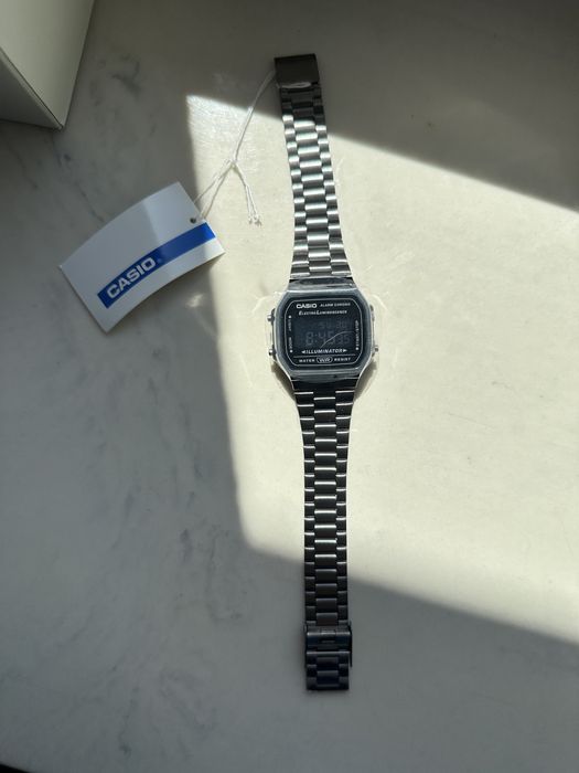 Zegarek Casio A168WEGG-1BEF stalowy unisex