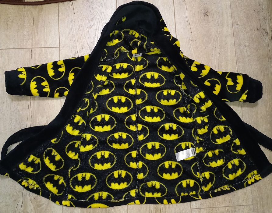 Флісовий Халатик Rebel малого Бетмена 98р 2-3 роки
