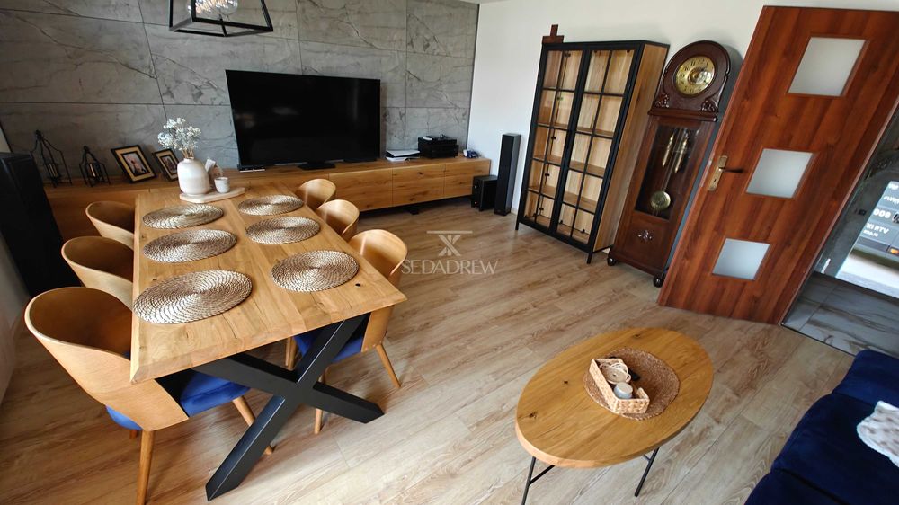 stół stolik loft dębowy rozkładany na wymiar lite drewno