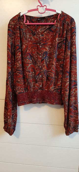 Bluzka damska we wzory, rozm. 40. Kik/Janina, wiskoza