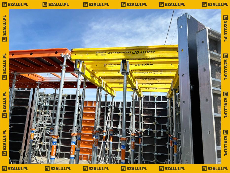 Panele szalunkowe sklejka brzozowa szalunki lekkie Bauframe-Alu 90x300