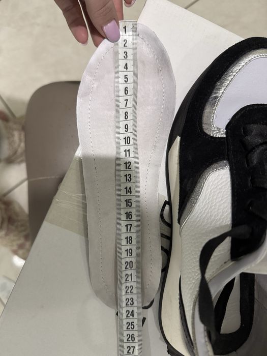 Шкіряні кеди , комбіновані з замшею