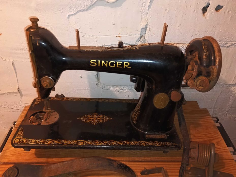 maszyna SINGER + pełen zestaw części napędu elektrycznego