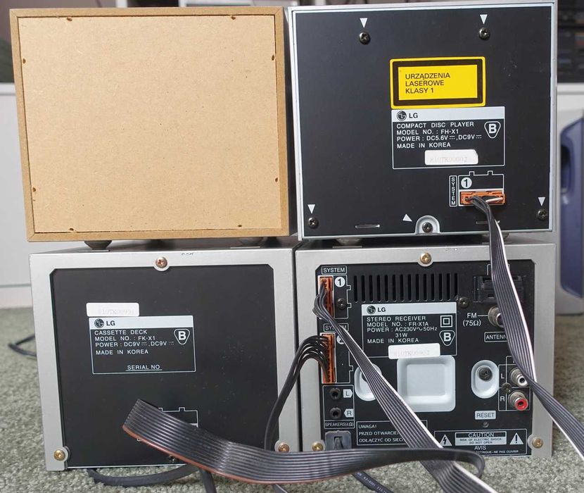 Designerska wieża audio LG FX1 lata 90'