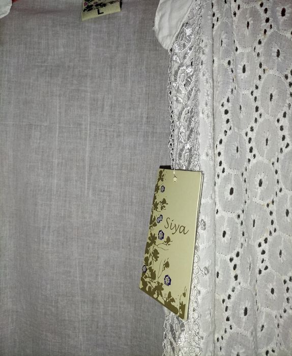 Túnica Branca Bordado Inglês