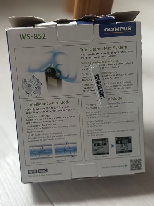 Dyktafon OLYMPUS WS - 852