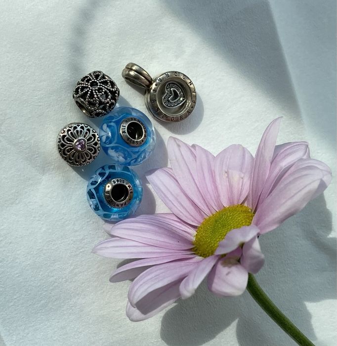 Срібна намистина-підвіска на браслет Pandora оригінал