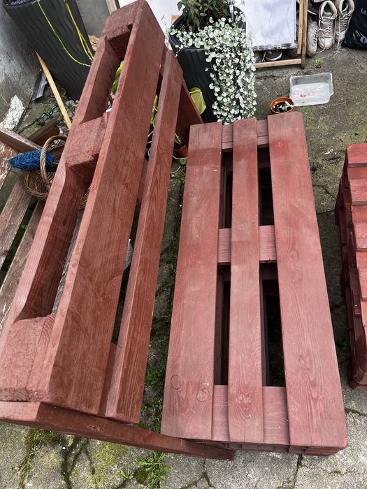 Zestaw ogrodowy z palet