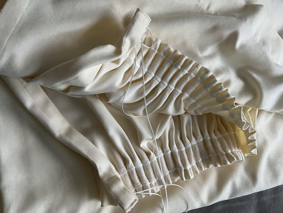 Zasłony kremowe wysokość 255 cm - 2 sztuki (zestaw)