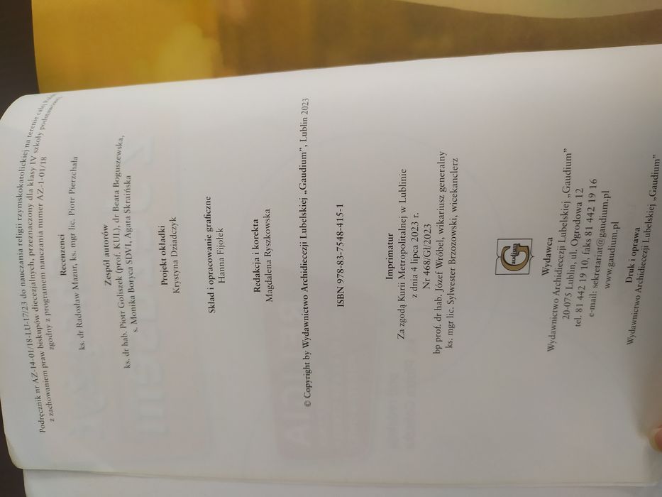 Książka do religii