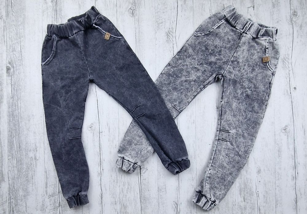 Spodnie 104/110 dekatyzowane mimi bawełniane chłopięce bojowki  czarny