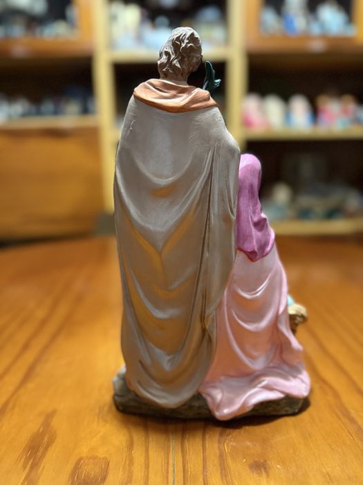 Sagrada família pintada à mão