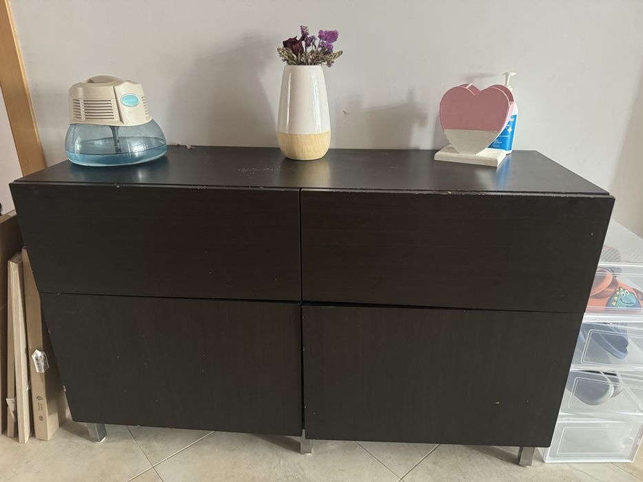 Movel Bestâ Ikea preto/castanho
