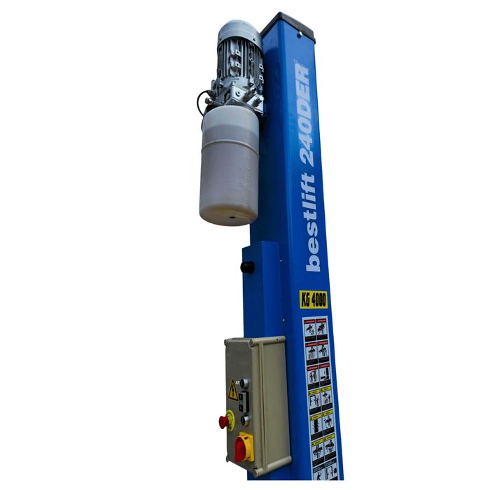 PODNOŚNIK DWUKOLUMNOWY samochodowy ramowy Bestlift 240DER 4T SYSTEM APS + OLEJ Hydrauliczny HL32