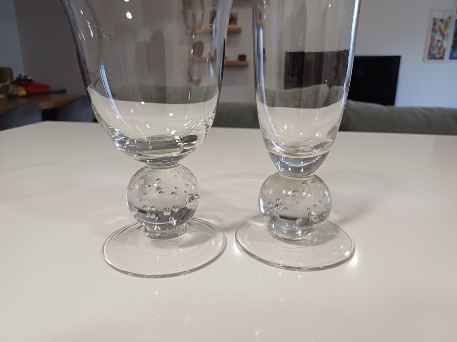 Conjunto copos e flutes (7 +7) Preço total