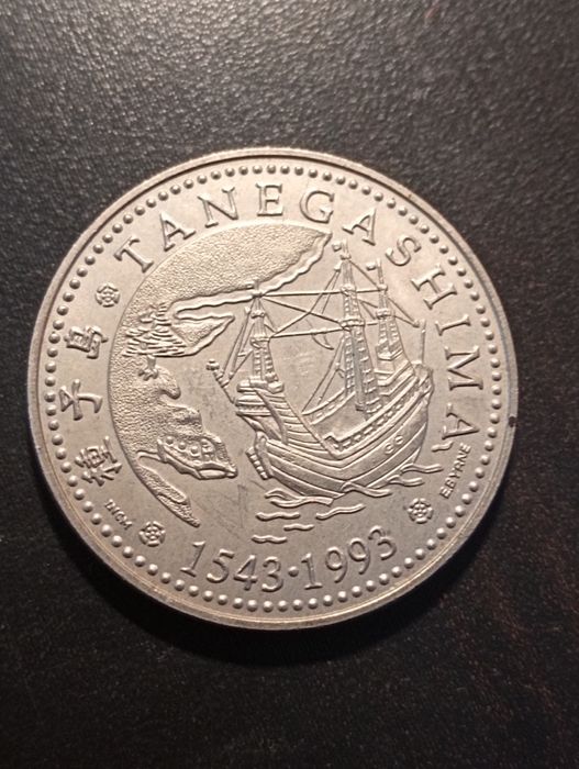 200 escudos 1993 - Chegada à Ilha de Tanegashima - O Grande Encontro..