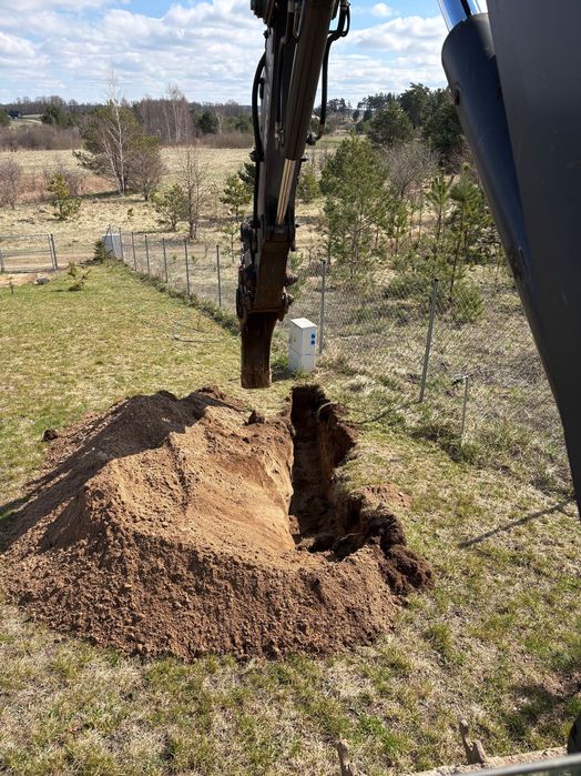 Usługi Koparką Ełk Olecko wykopy roboty ziemne niwelacja