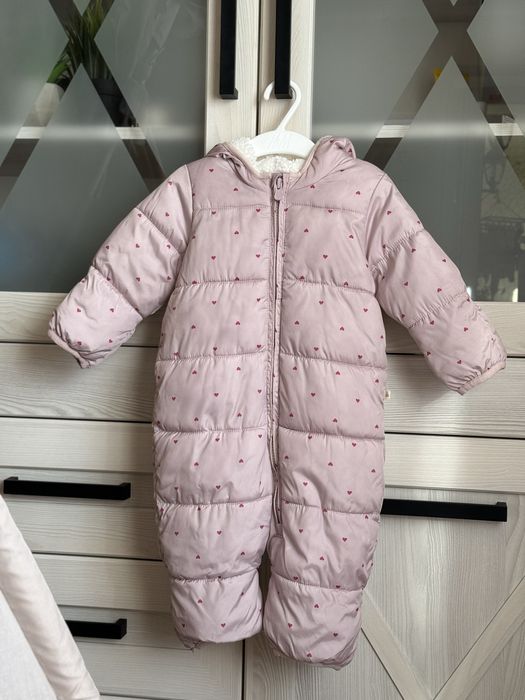 Комбінезон для дівчинки сердечка GAP оригінал 3-6 міс зимовий